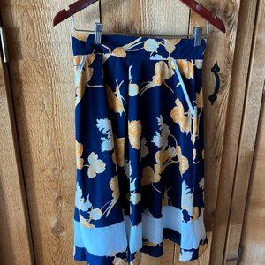 Midi floral skirt
